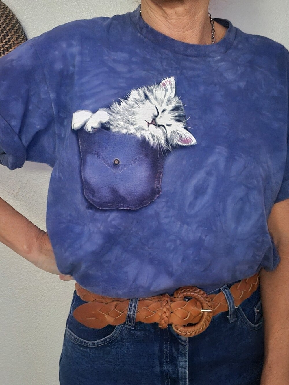 🐺VTG The Mountain Kitty Cat Cotton Tee